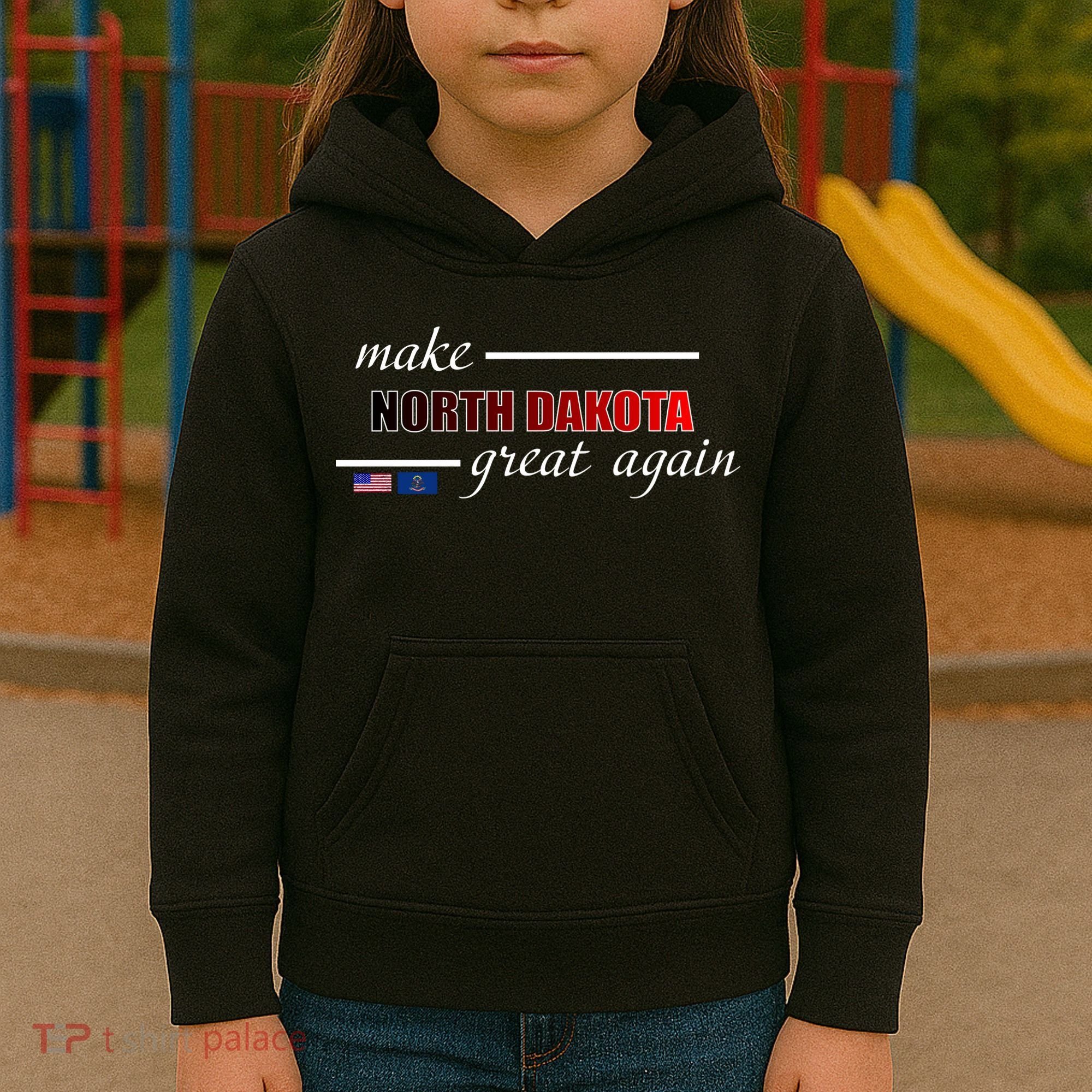 Make North Dakota Great Again Kids Hoodie