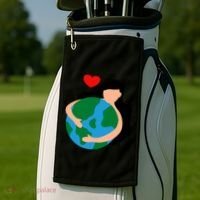 Mother Nature Earth Day Save Our Planet Golf Towel thumb 2