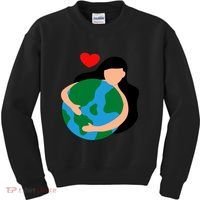 Mother Nature Earth Day Save Our Planet Kids Sweatshirt thumb 0
