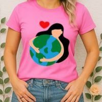Mother Nature Earth Day Save Our Planet Women's T-Shirt thumb 2
