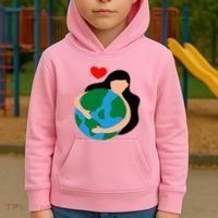 Mother Nature Earth Day Save Our Planet Kids Hoodie thumb 2