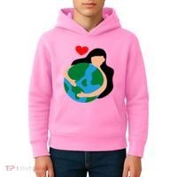 Mother Nature Earth Day Save Our Planet Kids Hoodie thumb 4