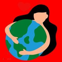 Mother Nature Earth Day Save Our Planet Santa Hat thumb 1