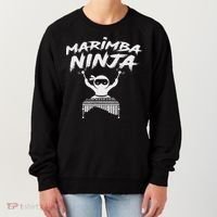 Marimba Ninja Funny Marching Band Percussion Gift Women's Sweatshirt thumb 0