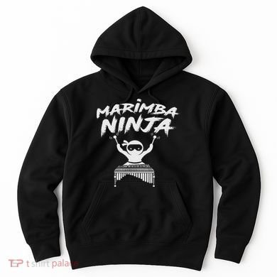 Marimba Ninja Funny Marching Band Percussion Gift Hoodie