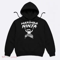 Marimba Ninja Funny Marching Band Percussion Gift Hoodie thumb 0