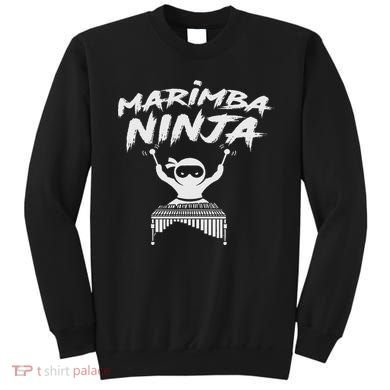 Marimba Ninja Funny Marching Band Percussion Gift Sweatshirt