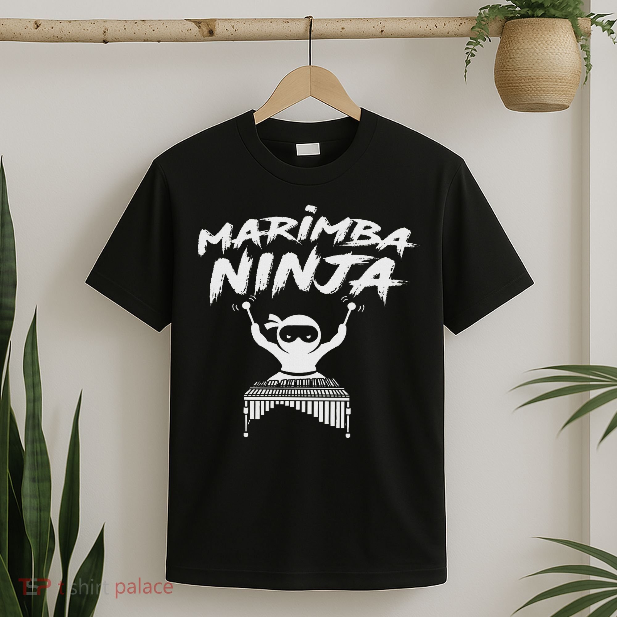 Marimba Ninja Funny Marching Band Percussion Gift T-Shirt