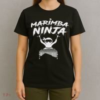 Marimba Ninja Funny Marching Band Percussion Gift T-Shirt thumb 4