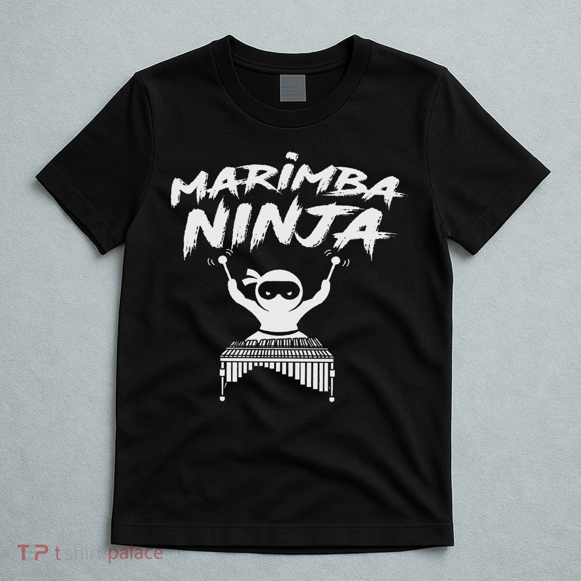 Marimba Ninja Funny Marching Band Percussion Gift T-Shirt