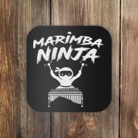Marimba Ninja Funny Marching Band Percussion Gift Coaster thumb 0