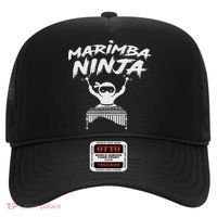 Marimba Ninja Funny Marching Band Percussion Gift Hat thumb 0
