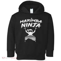 Marimba Ninja Funny Marching Band Percussion Gift Toddler Hoodie thumb 0