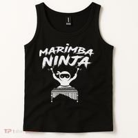 Marimba Ninja Funny Marching Band Percussion Gift Tank Top thumb 2