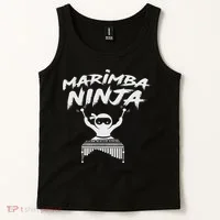 Marimba Ninja Funny Marching Band Percussion Gift Tank Top thumb 2