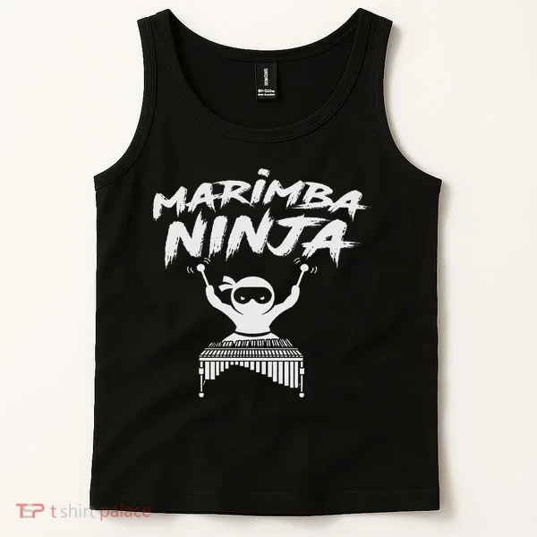 Marimba Ninja Funny Marching Band Percussion Gift Tank Top