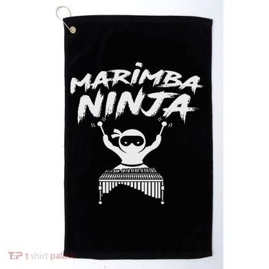 Marimba Ninja Funny Marching Band Percussion Gift Golf Towel