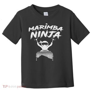 Marimba Ninja Funny Marching Band Percussion Gift Toddler T-Shirt