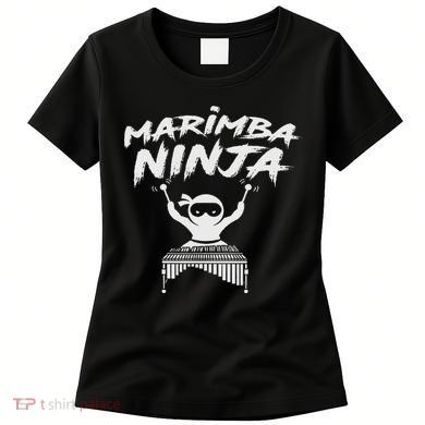 Marimba Ninja Funny Marching Band Percussion Gift Women's T-Shirt