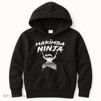 Marimba Ninja Funny Marching Band Percussion Gift Kids Hoodie thumb 0