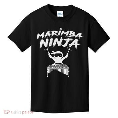 Marimba Ninja Funny Marching Band Percussion Gift Kids T-Shirt