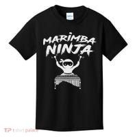 Marimba Ninja Funny Marching Band Percussion Gift Kids T-Shirt thumb 0