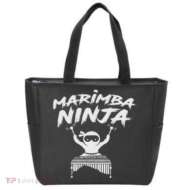 Marimba Ninja Funny Marching Band Percussion Gift Tote Bag