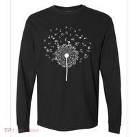 Music Notes  Flower Comfort Colors Heavyweight Long Sleeve T-Shirt thumb 0