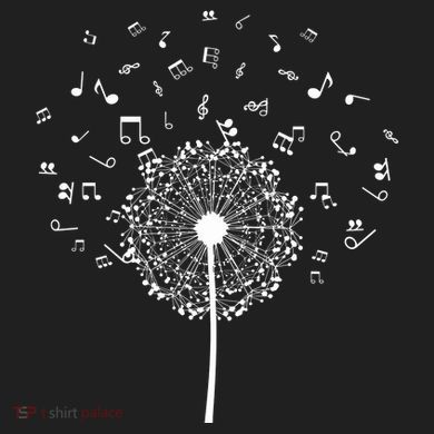 Music Notes  Flower Comfort Colors Heavyweight Long Sleeve T-Shirt