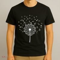 Music Notes  Flower T-Shirt thumb 3
