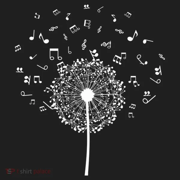 Music Notes  Flower Tumbler