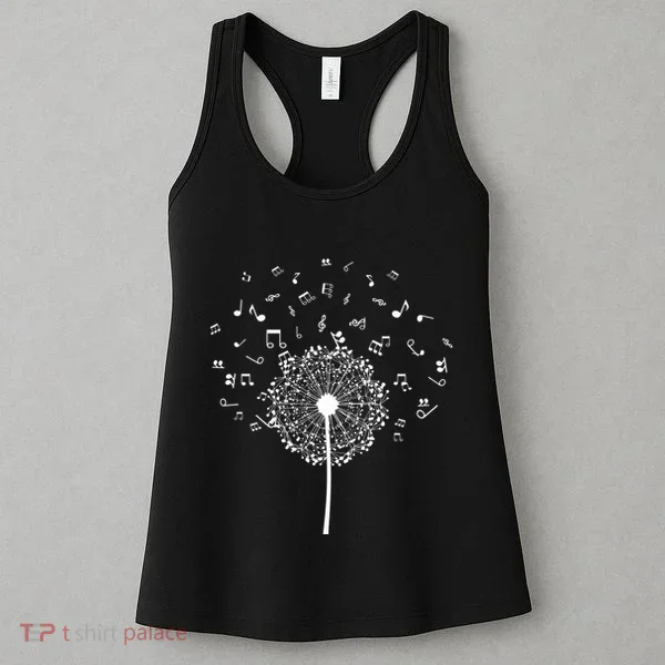 Music Notes  Flower Women's Tank Top
