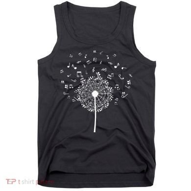 Music Notes  Flower Tank Top
