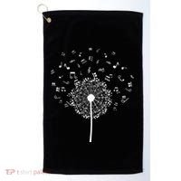 Music Notes  Flower Golf Towel thumb 0