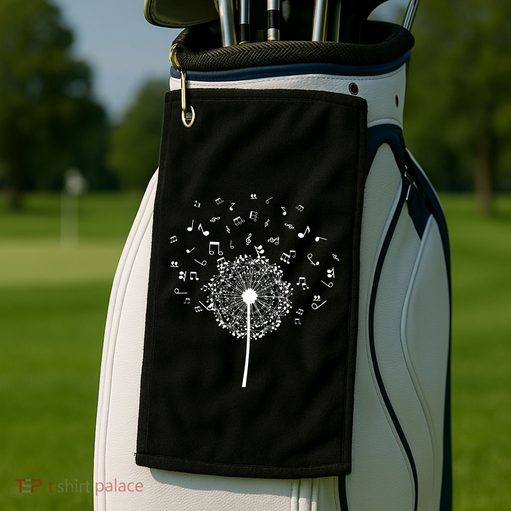 Music Notes  Flower Golf Towel