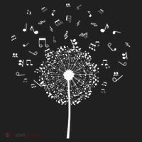 Music Notes  Flower Golf Towel thumb 3