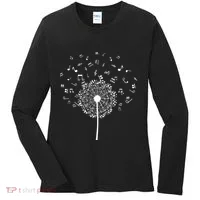 Music Notes  Flower Women's Long Sleeve Shirt thumb 0