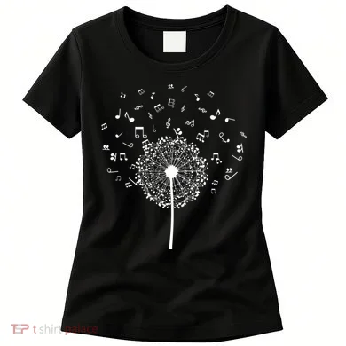 Music Notes Flower Women's T-Shirt