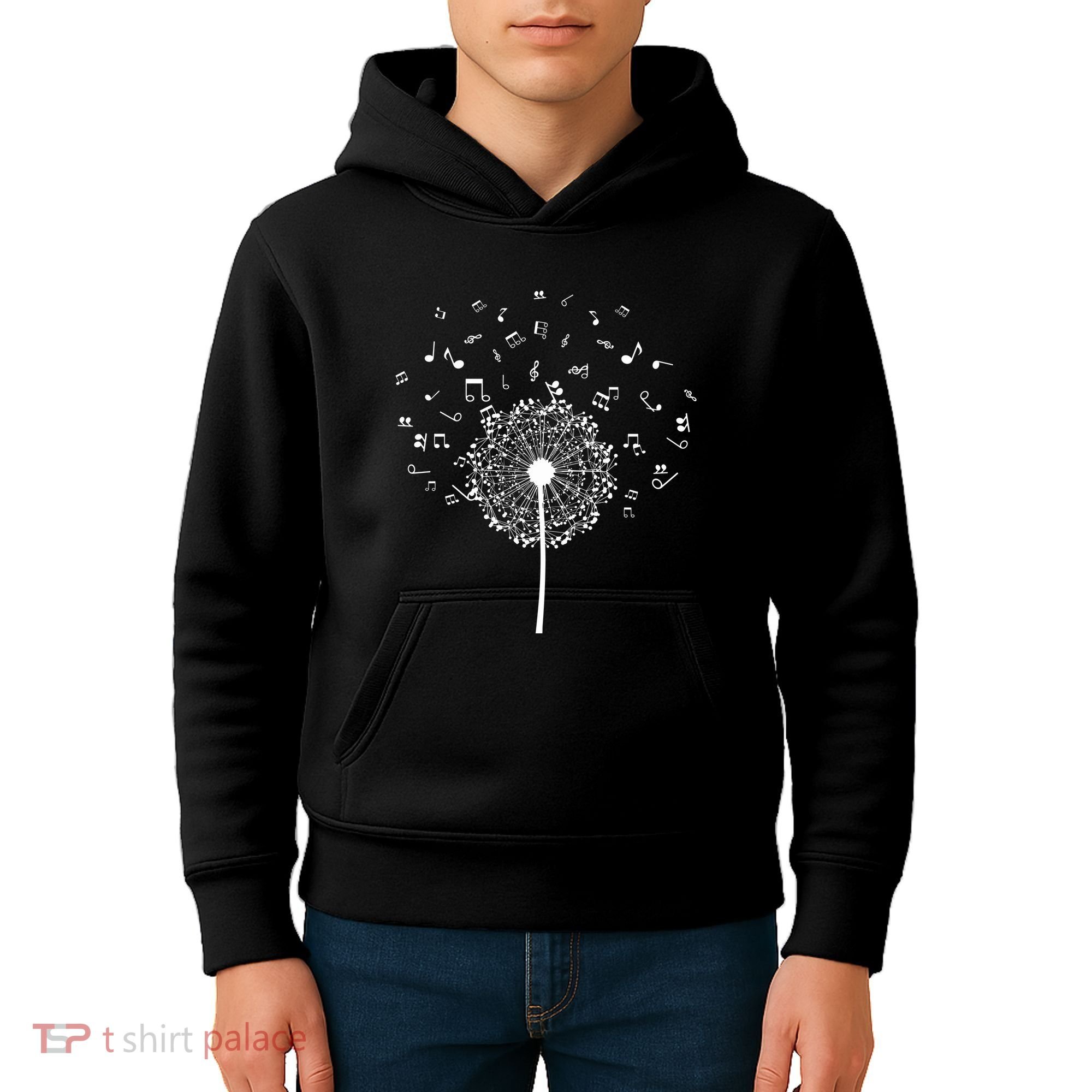 Music Notes  Flower Kids Hoodie