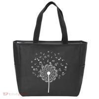 Music Notes  Flower Tote Bag thumb 0
