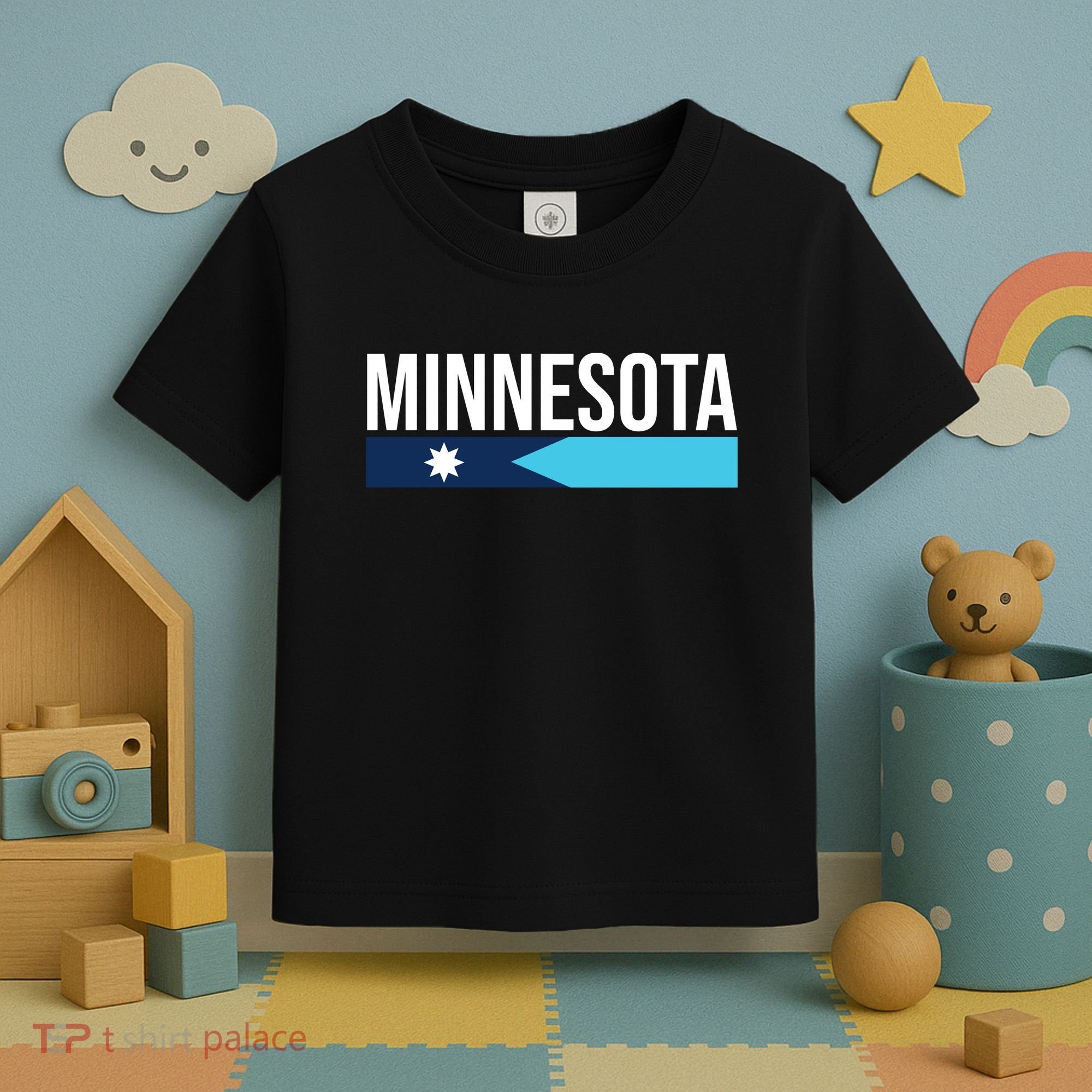Minnesota New Flag Toddler T-Shirt