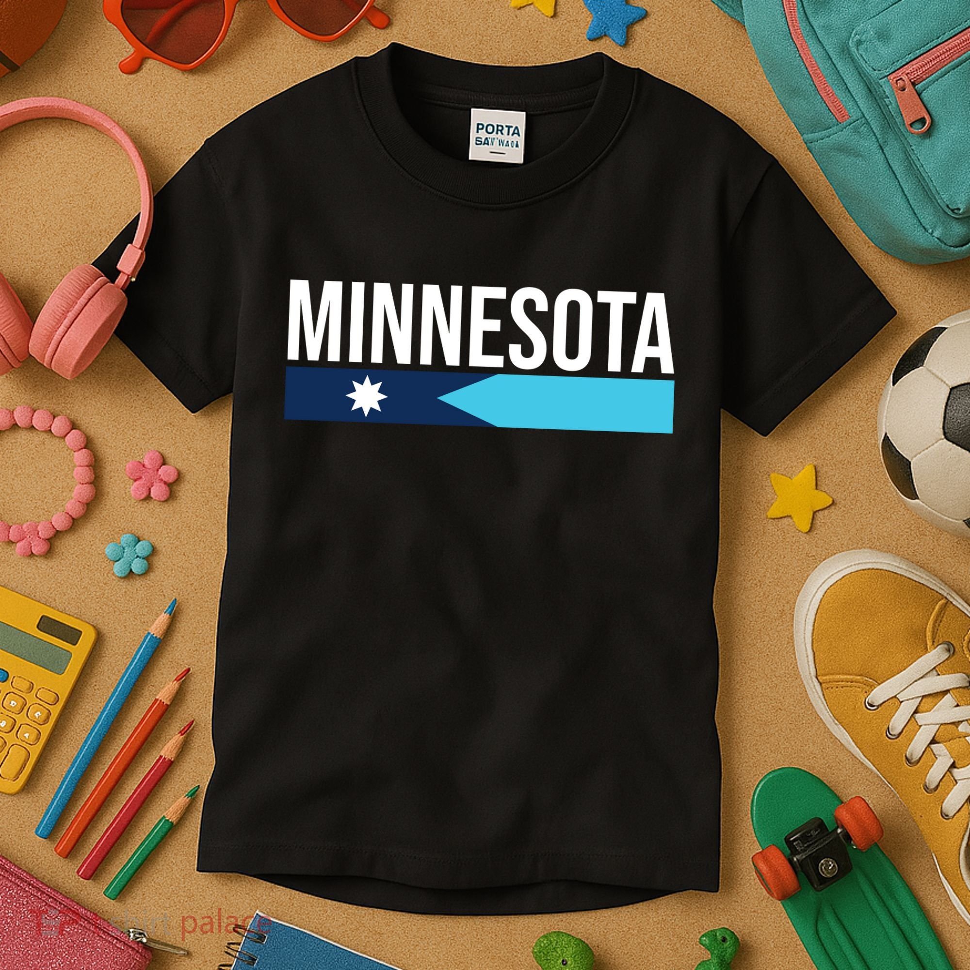 Minnesota New Flag Kids T-Shirt