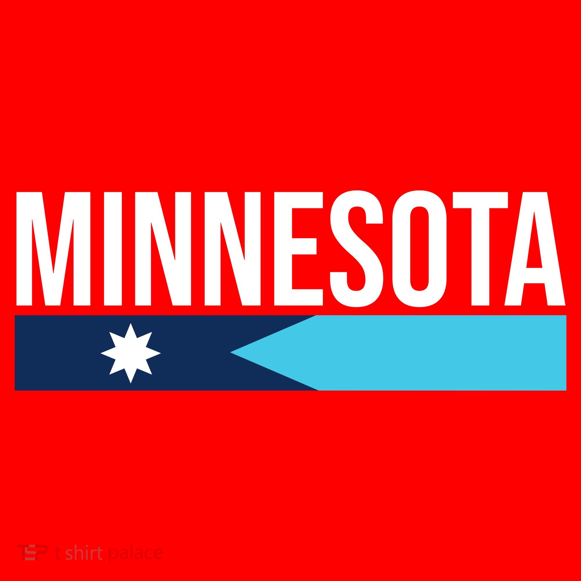 Minnesota New Flag Santa Hat