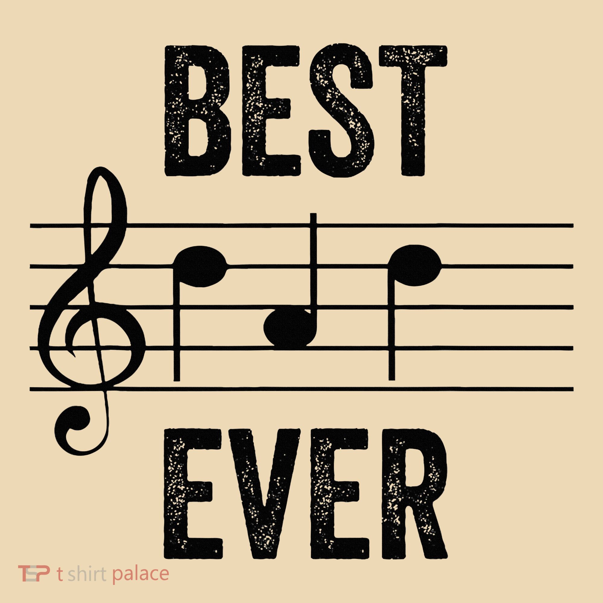 Music Notes Funny Fathers Day Present Best Dad Ever Tote Bag