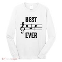 Music Notes Funny Fathers Day Present Best Dad Ever Long Sleeve Shirt thumb 0