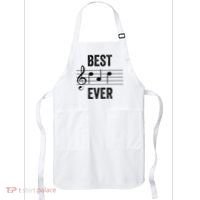 Music Notes Funny Fathers Day Present Best Dad Ever Apron thumb 0