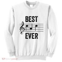 Music Notes Funny Fathers Day Present Best Dad Ever Sweatshirt thumb 0