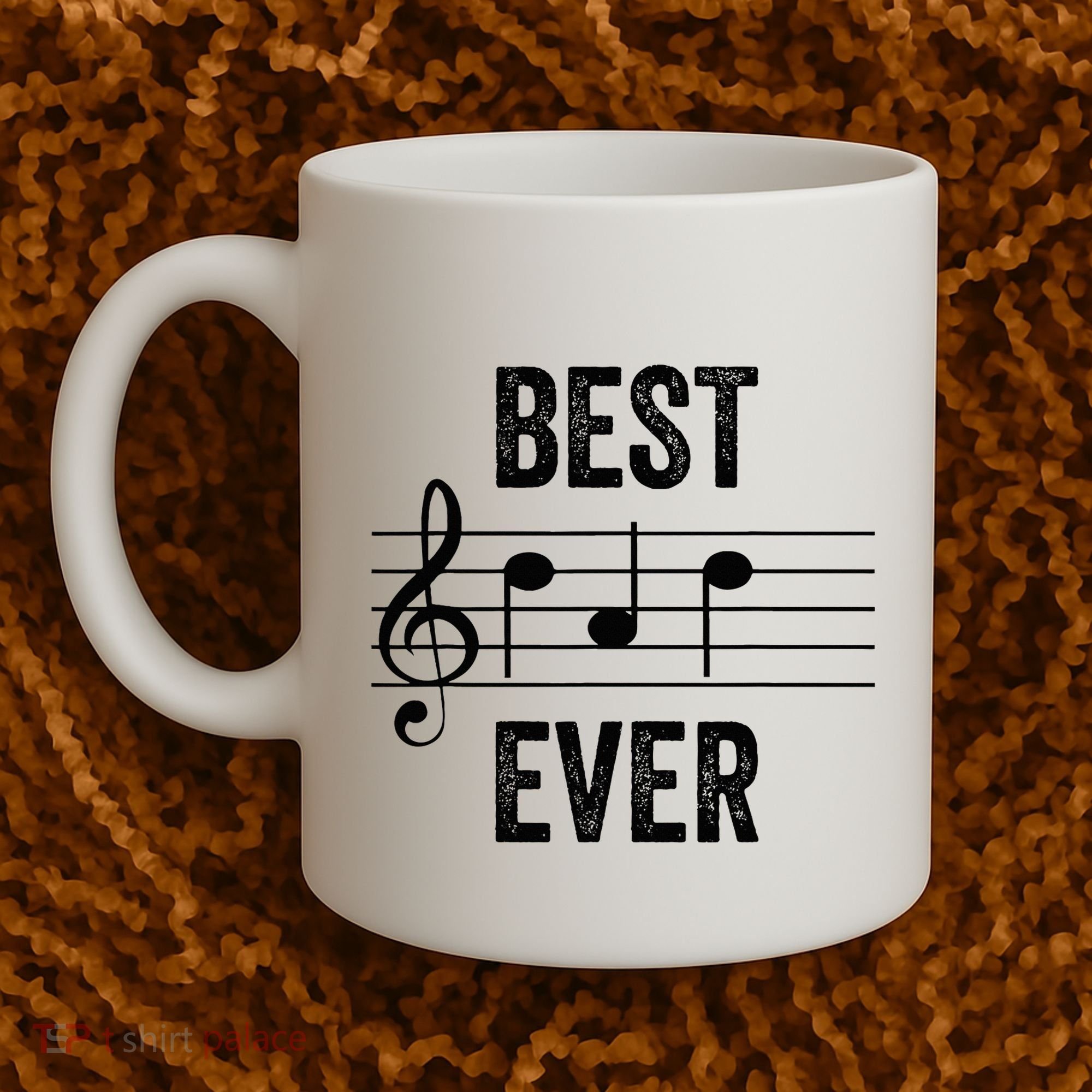 Music Notes Funny Fathers Day Present Best Dad Ever Coffee Mug