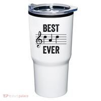 Music Notes Funny Fathers Day Present Best Dad Ever Tumbler thumb 0