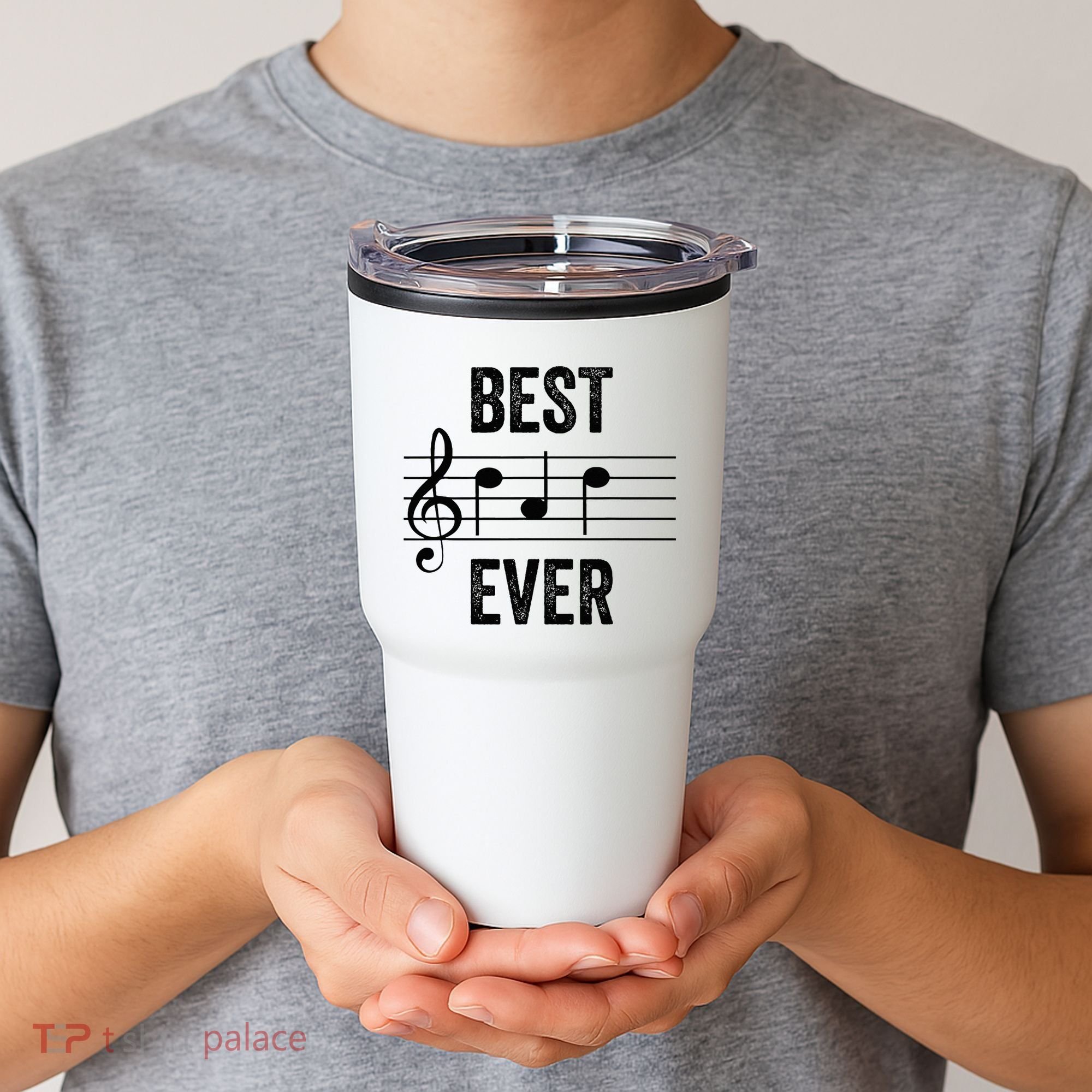 Music Notes Funny Fathers Day Present Best Dad Ever Tumbler